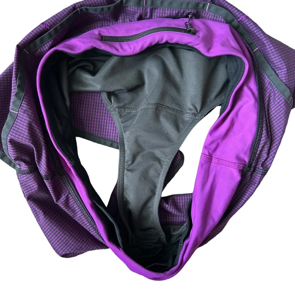 Lululemon Speed Short 2.5” 4-Way Stretch Purple Gingham 8 - Picture 7 of 9